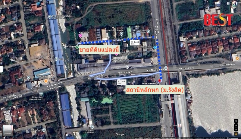 ขายที่ดินเปล่า หลักหก เมืองปทุม ใกล้ สถานีรถไฟฟ้า ซอย เจริญพร ที่สวย และ ถูก เหมาะสร้างบ้าน อพาร์ตเม้น