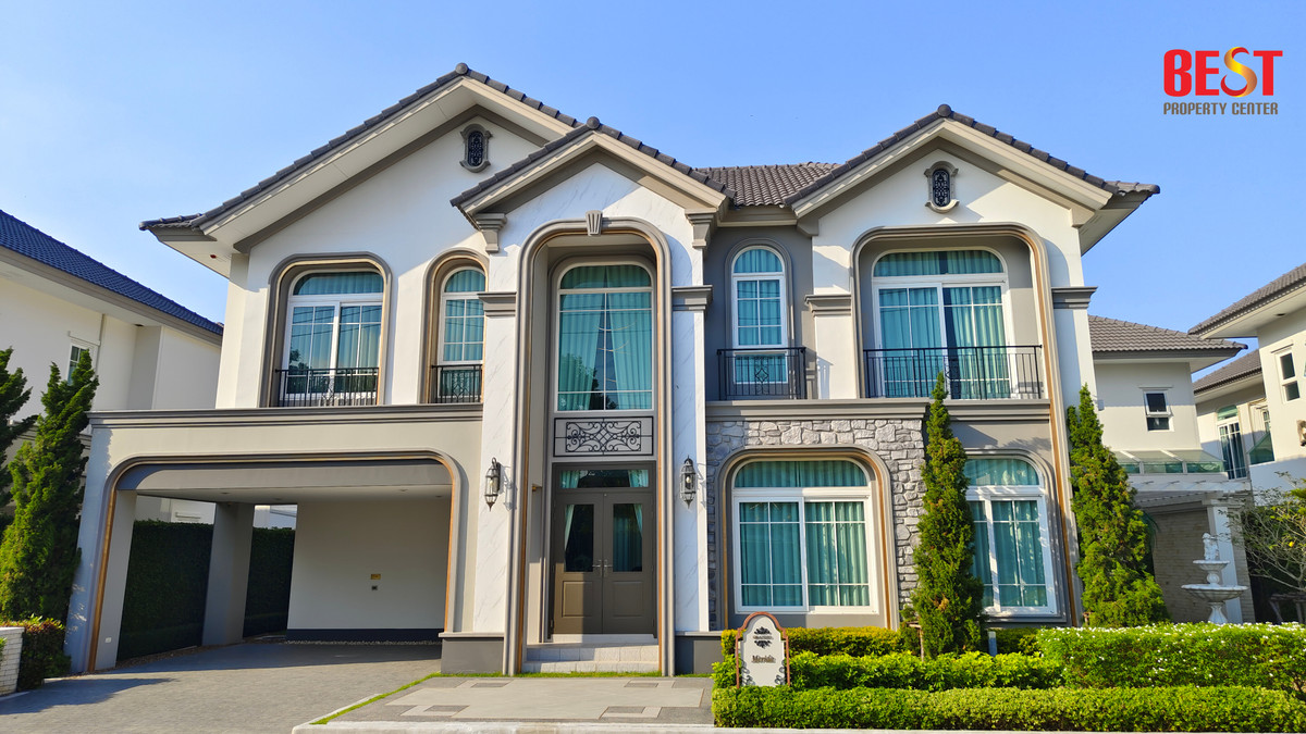 ขายบ้านใหม่ มือหนึ่ง Grandio รามอินทรา วงแหวน ใกล้ รถไฟฟ้าสายสีชมพู และ ทางด่วนฉลองรัช