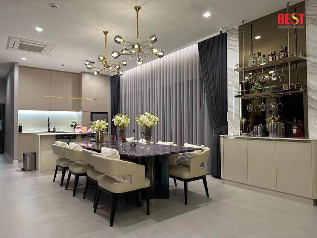 [FINAL CALL‼️For Rent]  Grand Bangkok Boulevard – Krungthepkreetha Firsthand, Newly Decorated, Garden Facing Unit, Ready to Move