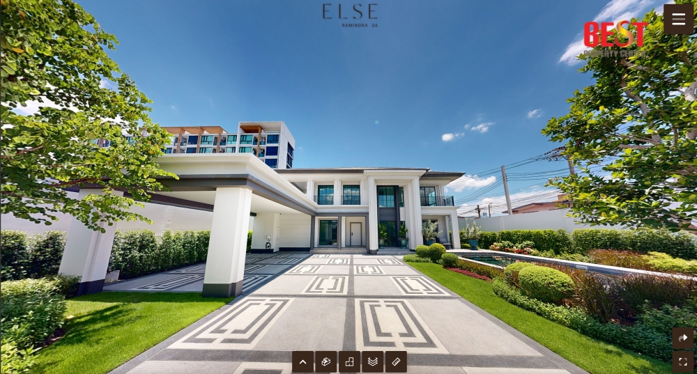 ขาย บ้านใหม่ มือหนึ่ง Modern Classic ต้นซอย รามอินทรา 34 ไม่มีค่าส่วนกลาง ทำเลดี เดินทางสะดวก